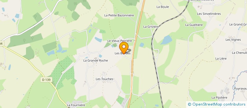 localisation de l'entreprise LES BORDES DE SAINT PARDOUX  SAINT-PARDOUX-SOUTIERS