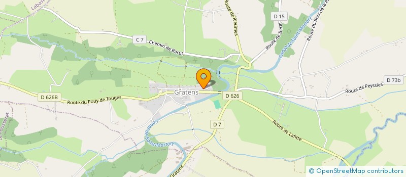 localisation de l'entreprise LES BORDS D'ARIEGE  GRATENS