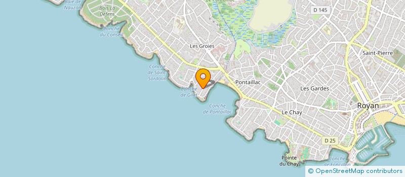 localisation de l'entreprise LES BORDS DE CHARENTE  VAUX-SUR-MER