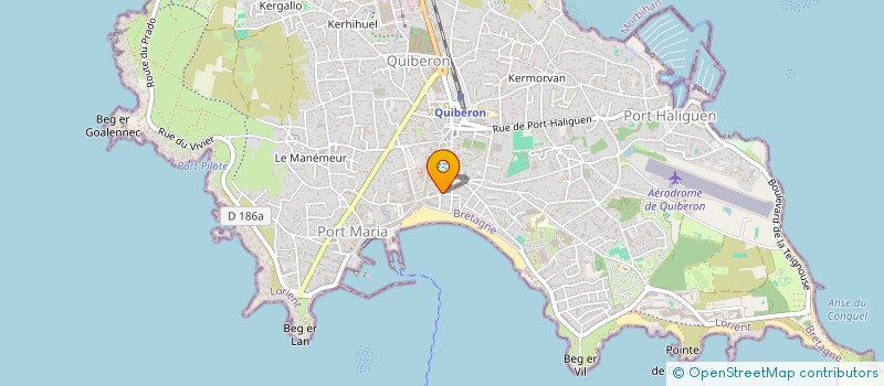 localisation de l'entreprise LES BORDS DE L'ATLANTIQUE à QUIBERON