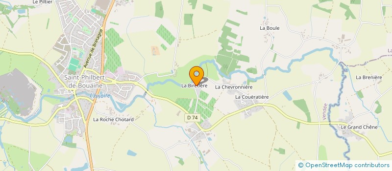 localisation de l'entreprise LES BORDS DE LA GERGUE à SAINT-PHILBERT-DE-BOUAINE