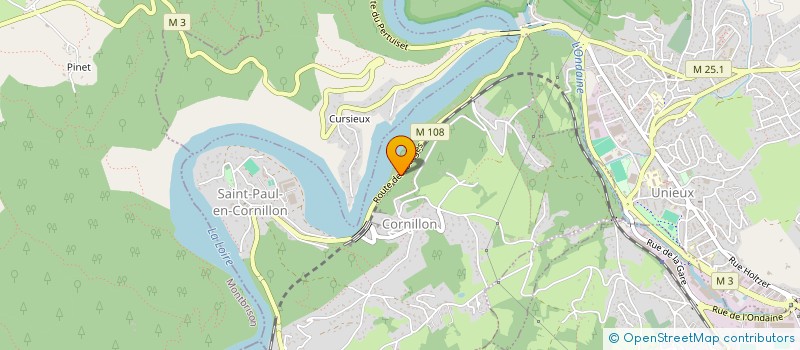 localisation de l'entreprise LES BORDS DE LOIRE  SAINT-PAUL-EN-CORNILLON