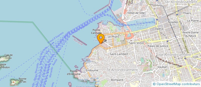 localisation de l'entreprise LES BORDS DE MER à MARSEILLE