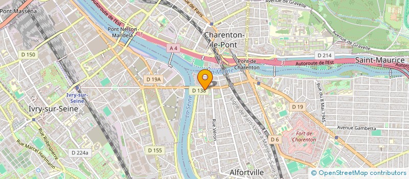 localisation de l'entreprise LES BORDS DE SEINE à ALFORTVILLE