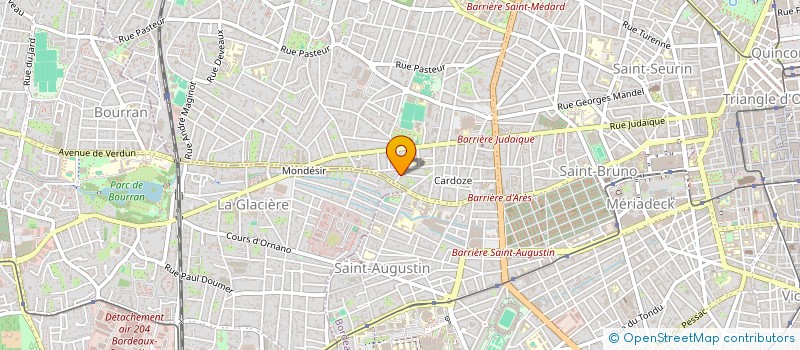 localisation de l'entreprise LES BORDS DU FLEUVE  BORDEAUX