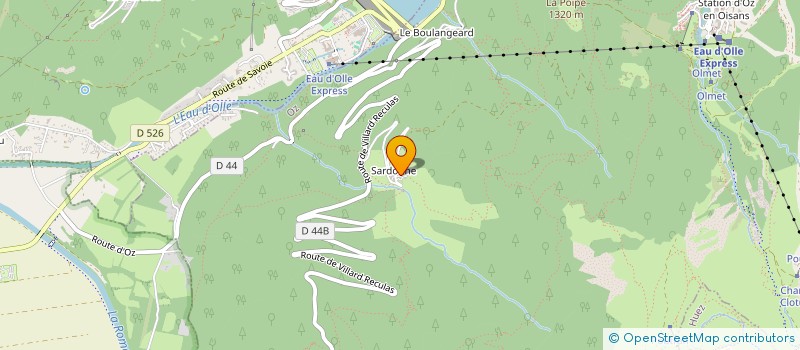 localisation de l'entreprise LES BORDS DU LAC  ALLEMOND