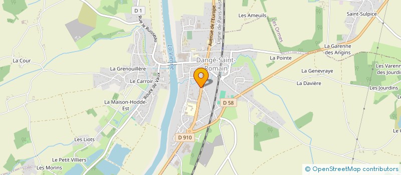 localisation de l'entreprise LES BORDS DU LAY à DANGE-SAINT-ROMAIN