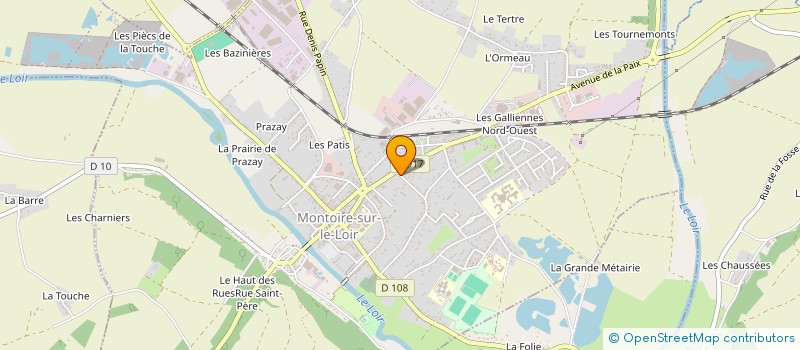 localisation de l'entreprise LES BORDS DU LOIR  MONTOIRE-SUR-LE-LOIR