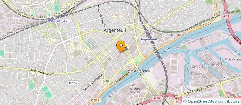 localisation de l'entreprise LES BOREALES à ARGENTEUIL