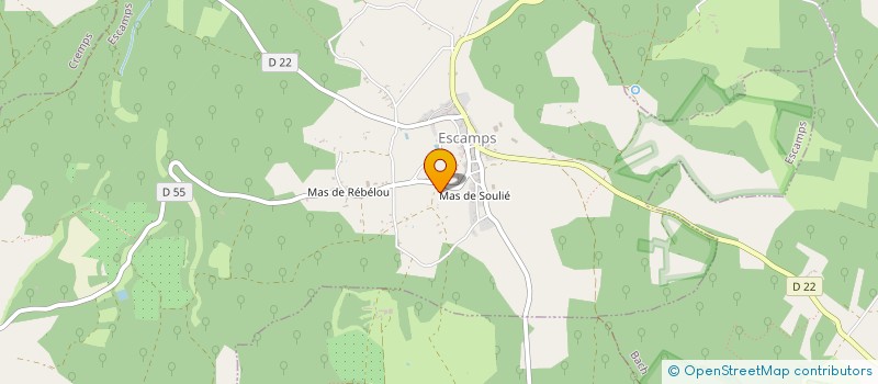 localisation de l'entreprise LES BORIES  CIEURAC