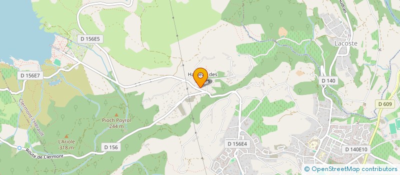 localisation de l'entreprise LES BORIES  CLERMONT L'HERAULT