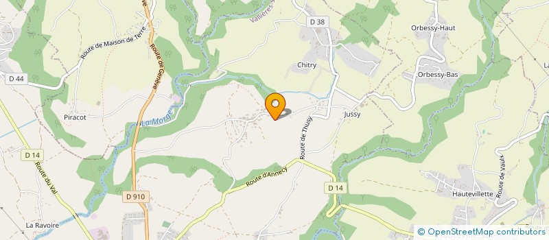 localisation de l'entreprise LES BORNES  VALLIERES-SUR-FIER