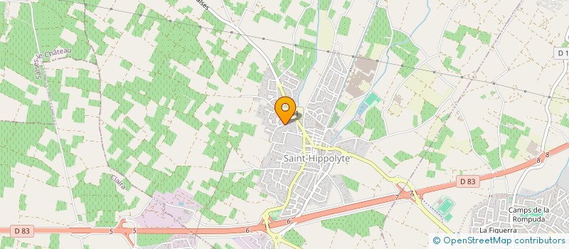 localisation de l'entreprise LES BOSQUETS à SAINT-HIPPOLYTE