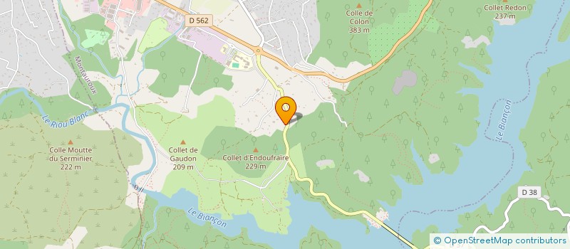 localisation de l'entreprise LES BOSQUETS JOLY  MONTAUROUX