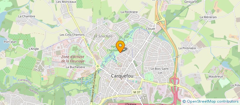 localisation de l'entreprise LES BOSSELLES  CARQUEFOU