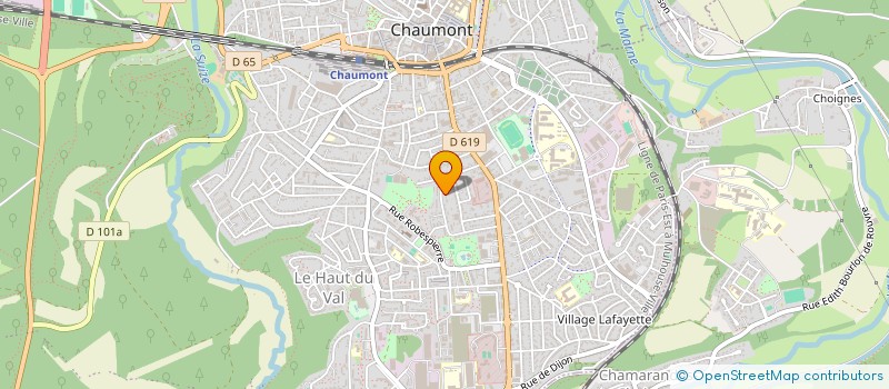 localisation de l'entreprise LES BOSSUS HAUT MARNAIS  CHAUMONT