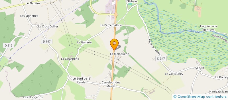 localisation de l'entreprise LES BOTANIQUES DU VAL D'OUVE à SAINT-SAUVEUR-LE-VICOMTE