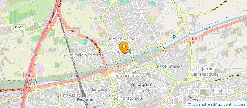 localisation de l'entreprise LES BOUCANIERS  PERPIGNAN