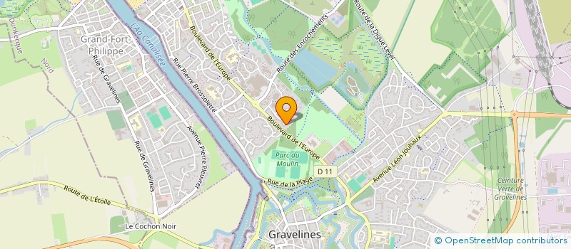localisation de l'entreprise LES BOUCANIERS à GRAVELINES
