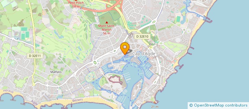localisation de l'entreprise LES BOUCANIERS à AGDE