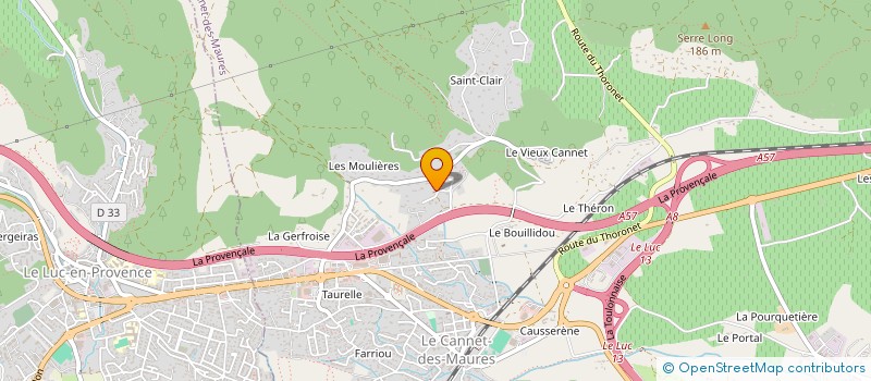 localisation de l'entreprise LES BOUCANS  LE CANNET-DES-MAURES