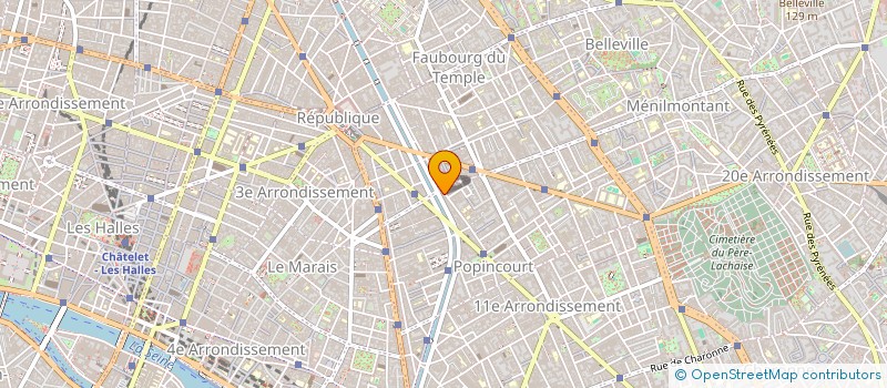 localisation de l'entreprise LES BOUCHEES GOURMANDES  PARIS