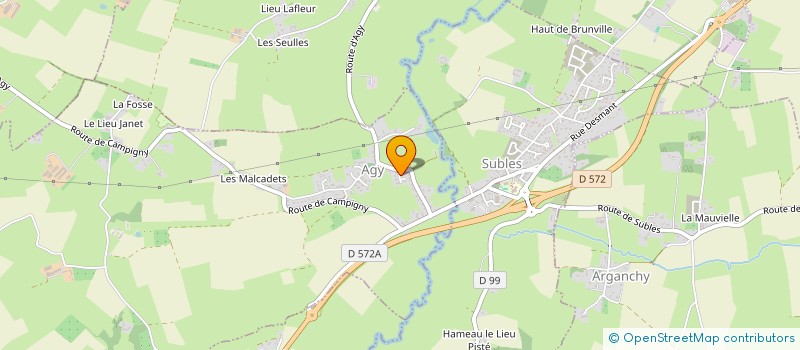 localisation de l'entreprise LES BOUCHERIES  AGY