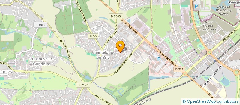 localisation de l'entreprise LES BOUCHERIES DE JESSICA  CHANTELOUP-EN-BRIE