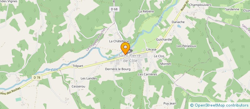 localisation de l'entreprise LES BOUCHERIES PERIGOURDINES à THIVIERS
