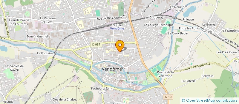 localisation de l'entreprise LES BOUCHERS DOUBLES à VENDOME