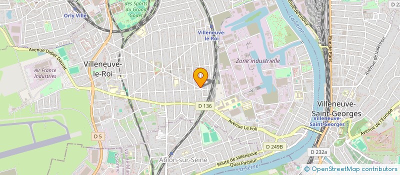 localisation de l'entreprise LES BOUCHERS FRANCILIENS à VILLENEUVE-LE-ROI