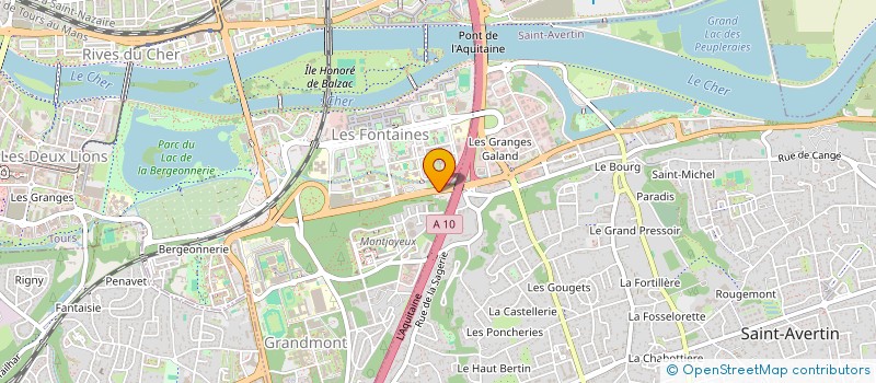localisation de l'entreprise LES BOUCHERS REUNIS à TOURS