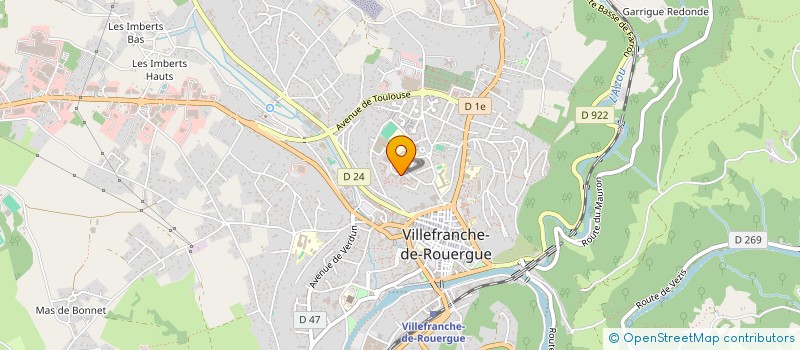 localisation de l'entreprise LES BOUCHONS D'AMOUR DE L'AVEYRON  VILLEFRANCHE-DE-ROUERGUE