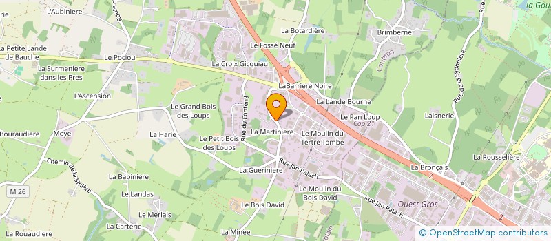 localisation de l'entreprise LES BOUCHONS DE LA SINIERE à COUERON