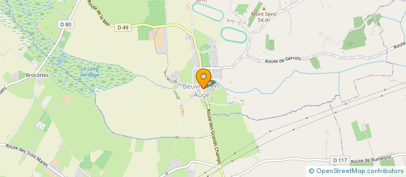 localisation de l'entreprise LES BOUCHONS DU PAVE  BEUVRON-EN-AUGE