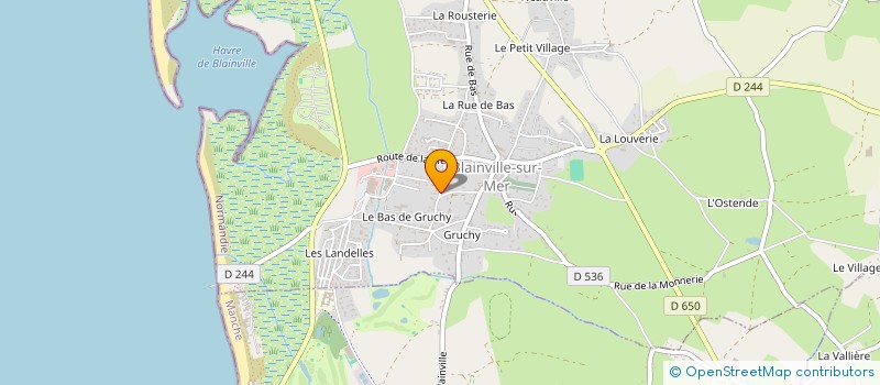 localisation de l'entreprise LES BOUCHOTS  BLAINVILLE-SUR-MER