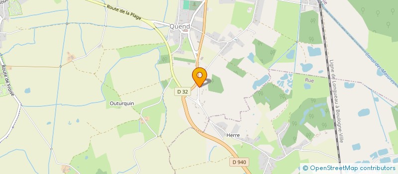 localisation de l'entreprise LES BOUCHOTS DES BOUTON  QUEND