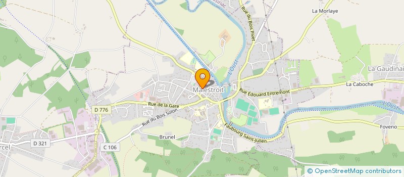 localisation de l'entreprise LES BOUCLES DU VAL D'OUST ET DE LANVAUX  MALESTROIT