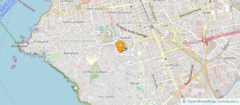 localisation de l'entreprise LES BOUDANES  MARSEILLE