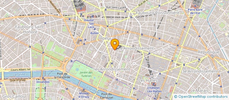 localisation de l'entreprise LES BOUFFES PARISIENS à PARIS