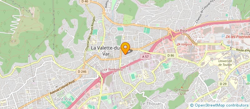 localisation de l'entreprise LES BOUGAINVILLEES à LA VALETTE-DU-VAR