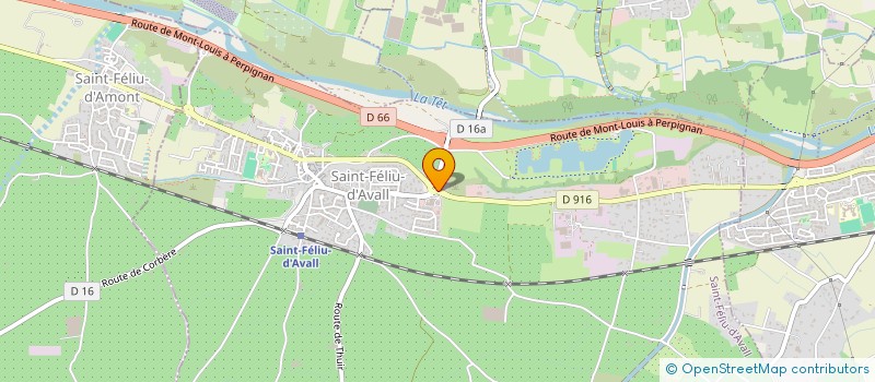 localisation de l'entreprise LES BOUGAINVILLIERS  SAINT-FELIU-D'AVALL