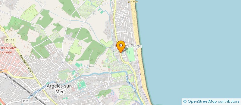 localisation de l'entreprise LES BOUGAINVILLIERS  ARGELES-SUR-MER