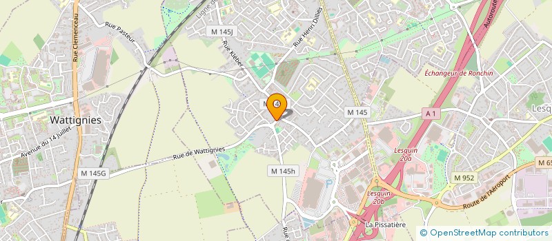 localisation de l'entreprise LES BOUGAINVILLIERS  FACHES-THUMESNIL