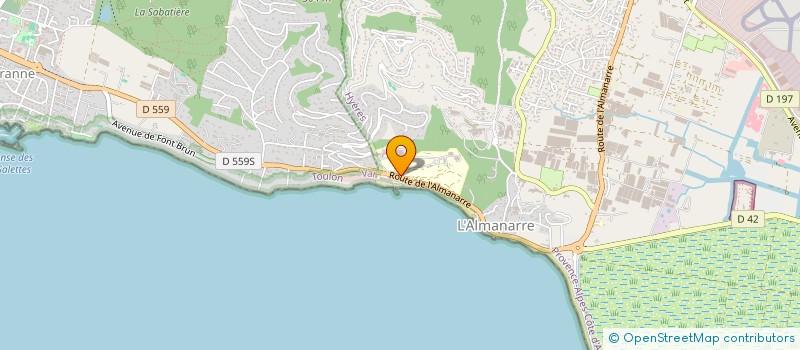 localisation de l'entreprise LES BOUGAINVILLIERS DE  SAN SALVADOUR à HYERES