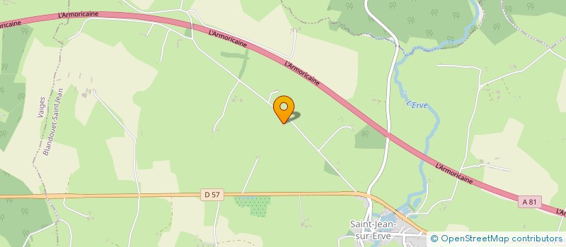 localisation de l'entreprise LES BOUGIES DE L'ERVE  BLANDOUET-SAINT JEAN