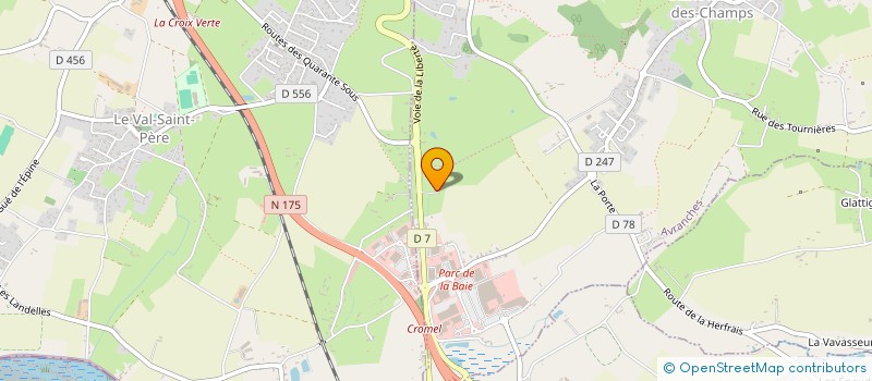 localisation de l'entreprise LES BOUGIES DU MONT  AVRANCHES