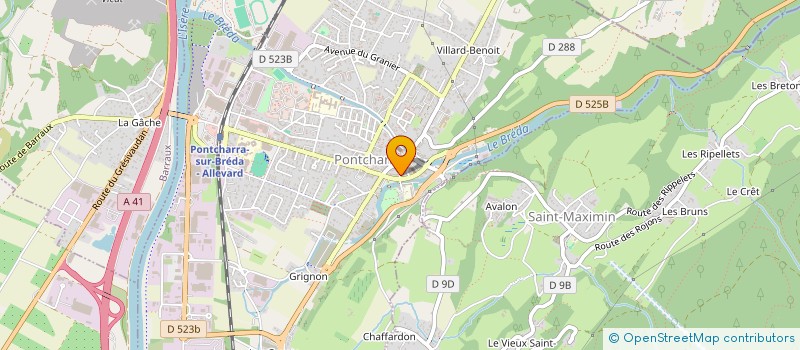 localisation de l'entreprise LES BOUGUETTES  PONTCHARRA