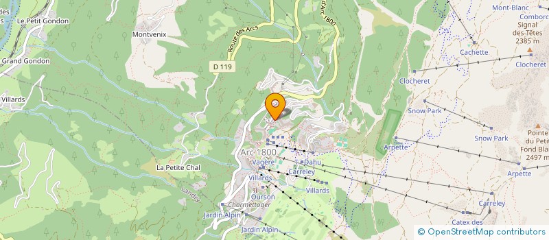 localisation de l'entreprise LES BOUILLOTTES  BOURG-SAINT-MAURICE