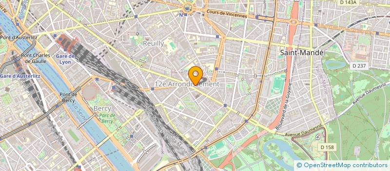 localisation de l'entreprise LES BOULANGERS DE REUILLY  PARIS